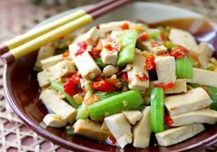 絲瓜蒸豆乾